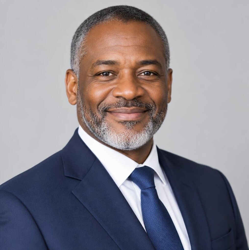 Studio portrait of a businessman smiling