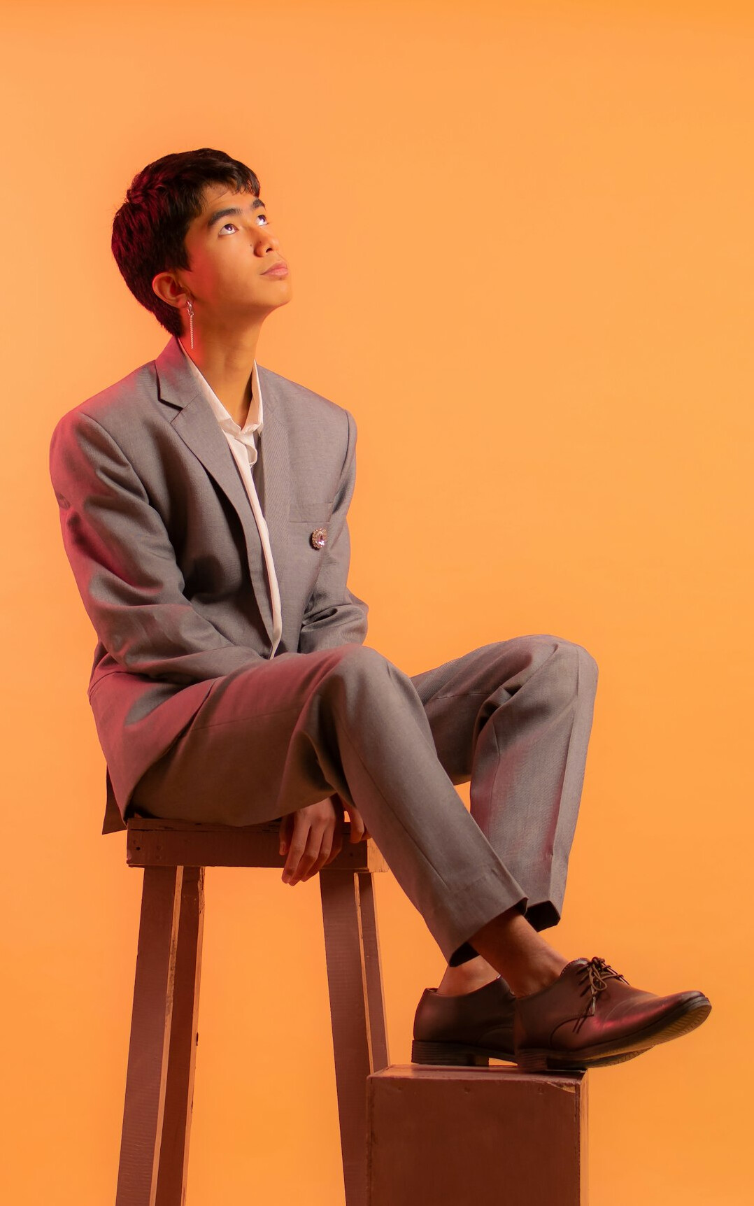 Studio portrait of a young businessman